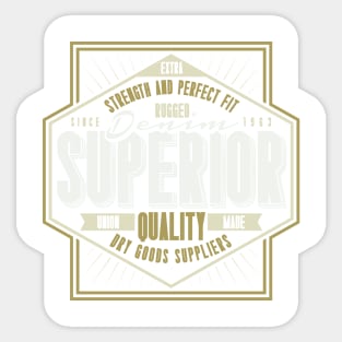 Rugged Denim Superior Quality Sticker